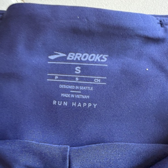 Brooks Women's Sz S Chaser 5" Short 2.0 Midnight Athletic Shorts Zipped Pocket - Picture 6 of 7